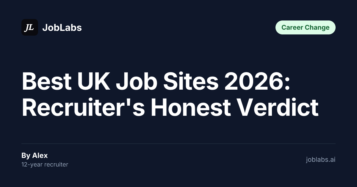 Best UK Job Sites 2026: Recruiter's Honest Verdict