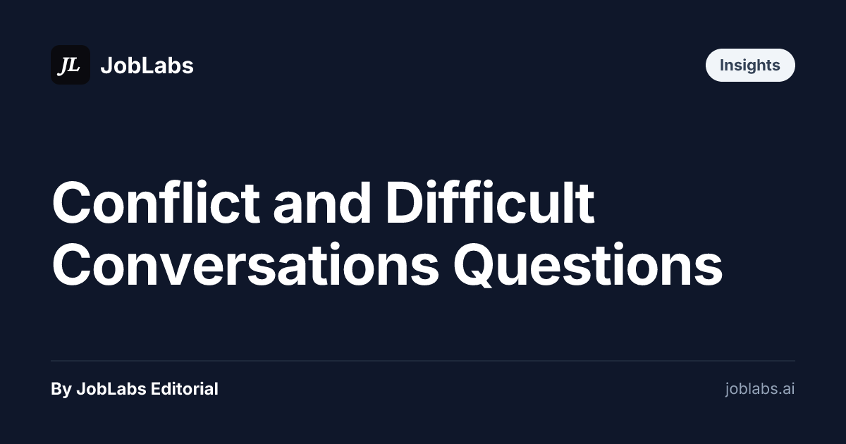 Conflict and Difficult Conversations Questions