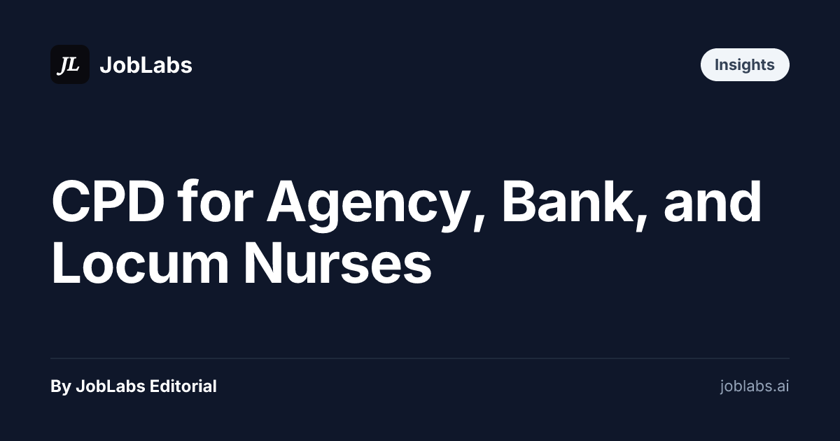 CPD for Agency, Bank, and Locum Nurses
