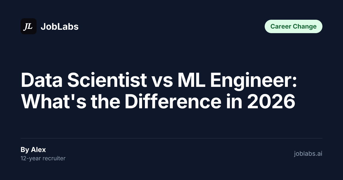 Data Scientist vs ML Engineer: What's the Difference in 2026