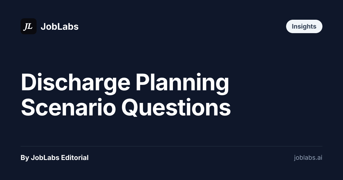 Discharge Planning Scenario Questions