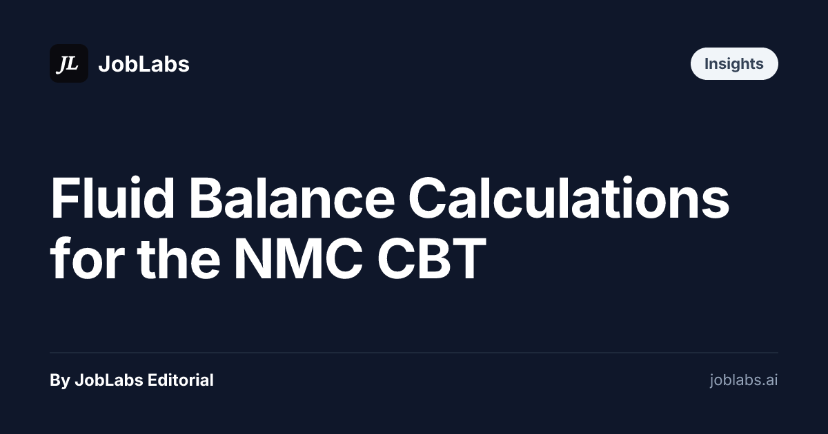 Fluid Balance Calculations for the NMC CBT
