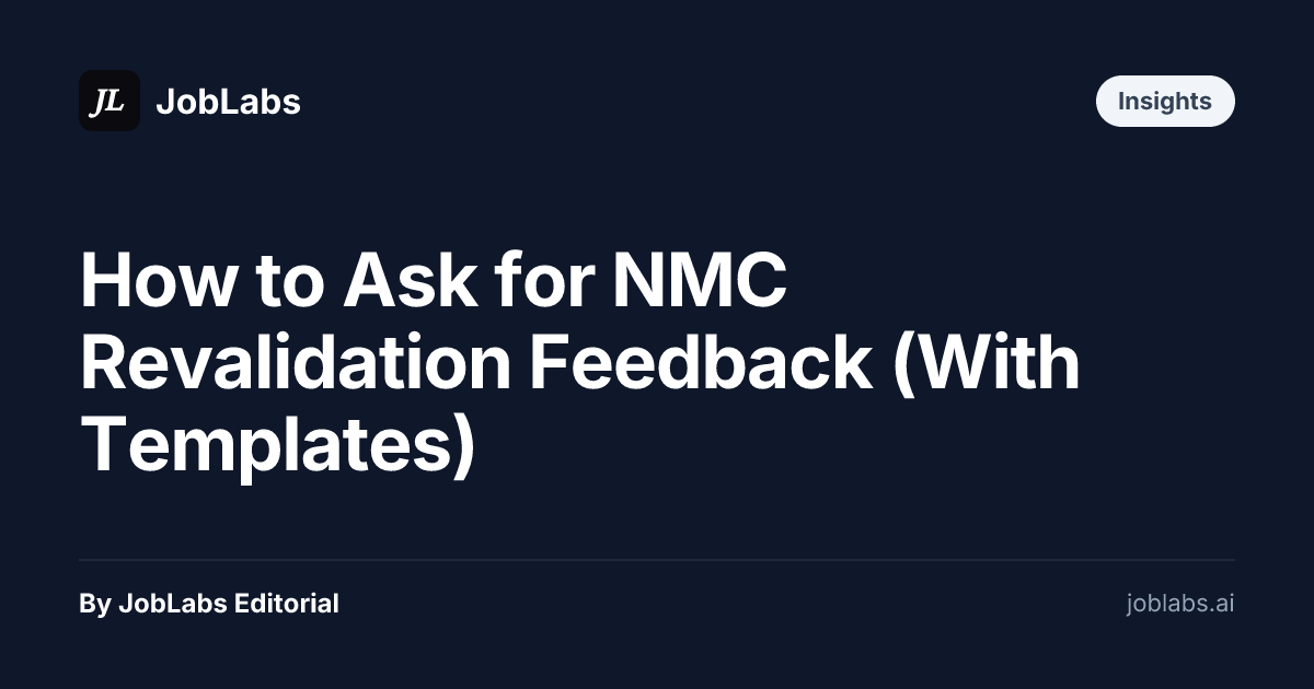 How to Ask for NMC Revalidation Feedback (With Templates)