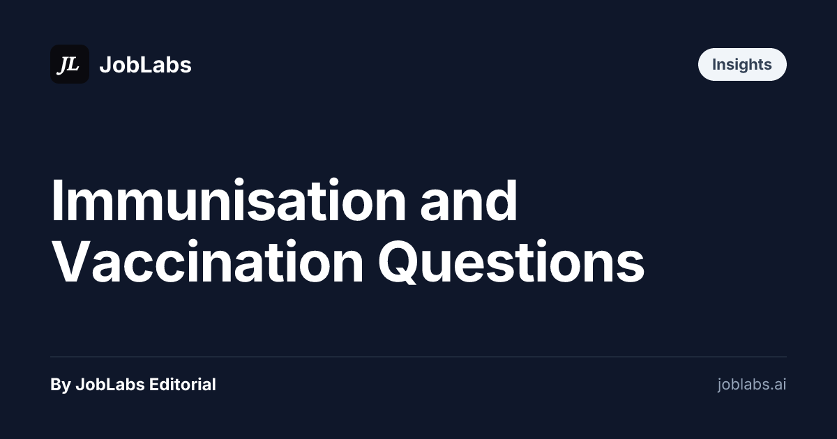 Immunisation and Vaccination Questions