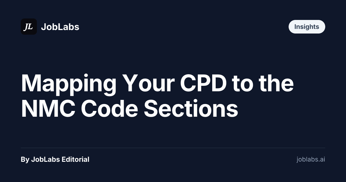 Mapping Your CPD to the NMC Code Sections