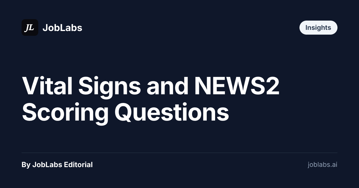 Vital Signs and NEWS2 Scoring Questions
