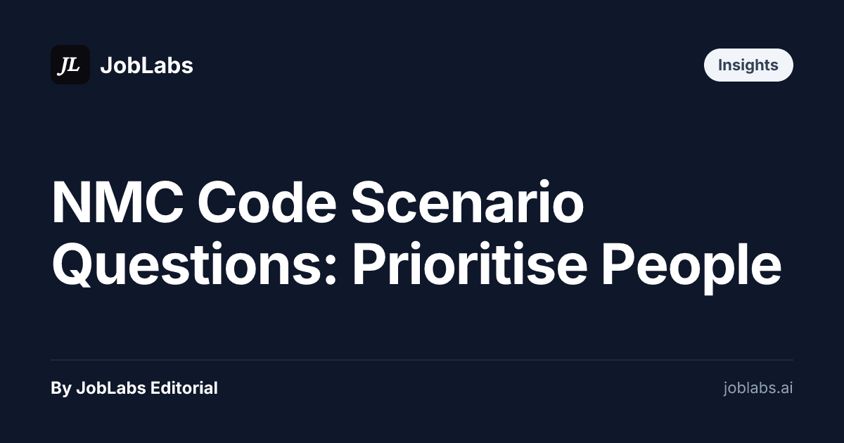 NMC Code Scenario Questions: Prioritise People