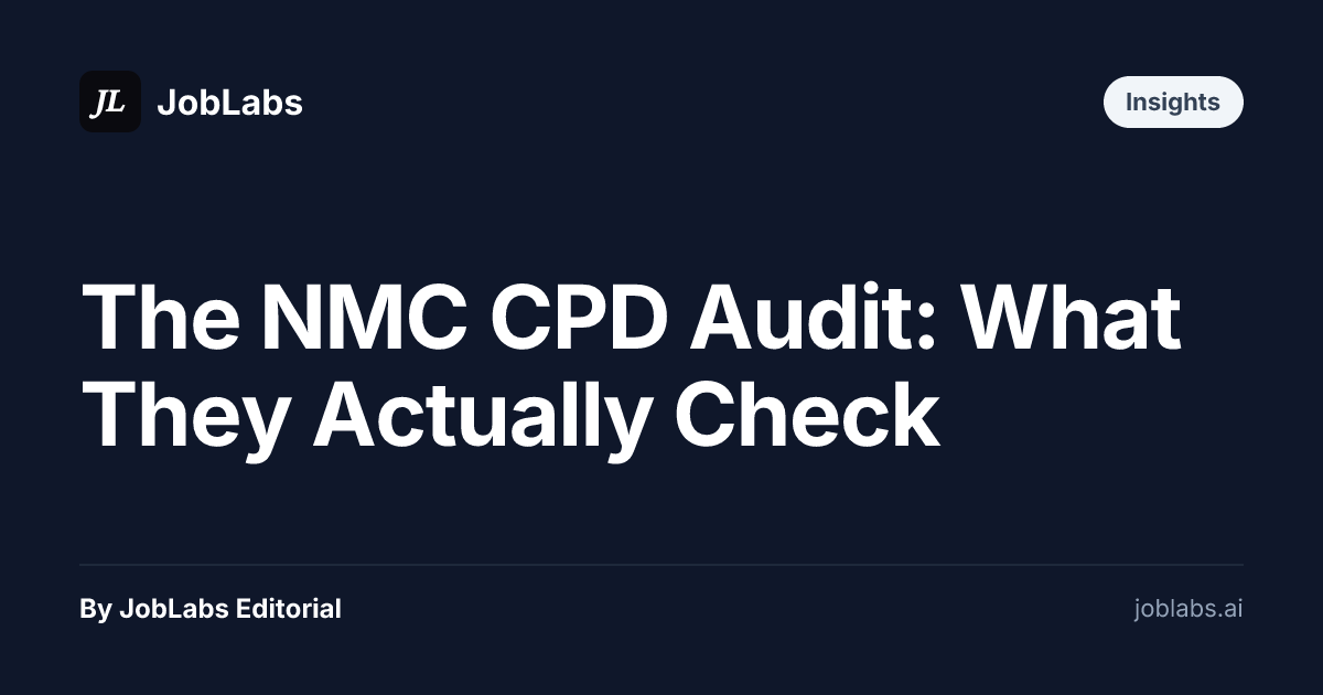 The NMC CPD Audit: What They Actually Check
