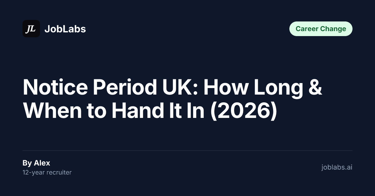 Notice Period UK: How Long & When to Hand It In (2026)