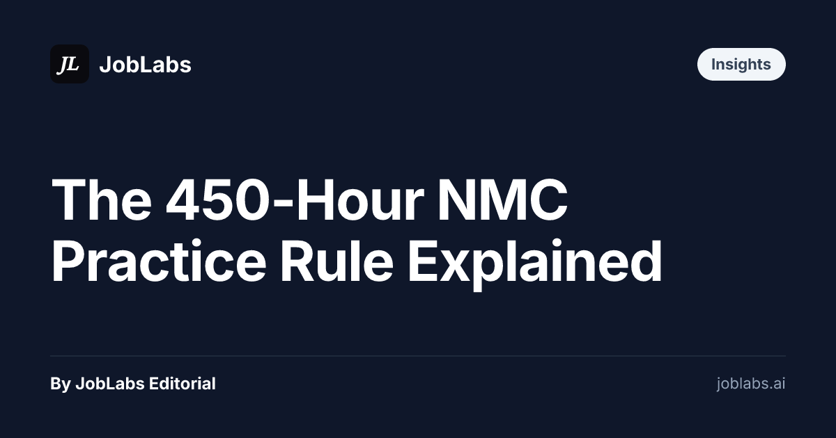 The 450-Hour NMC Practice Rule Explained