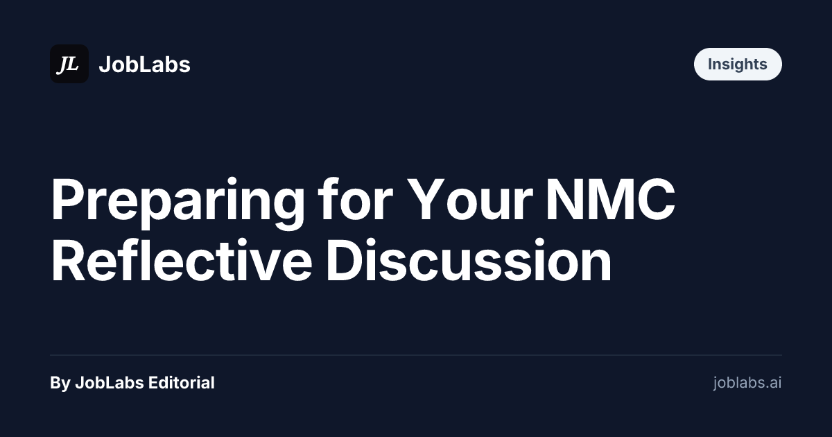 Preparing for Your NMC Reflective Discussion