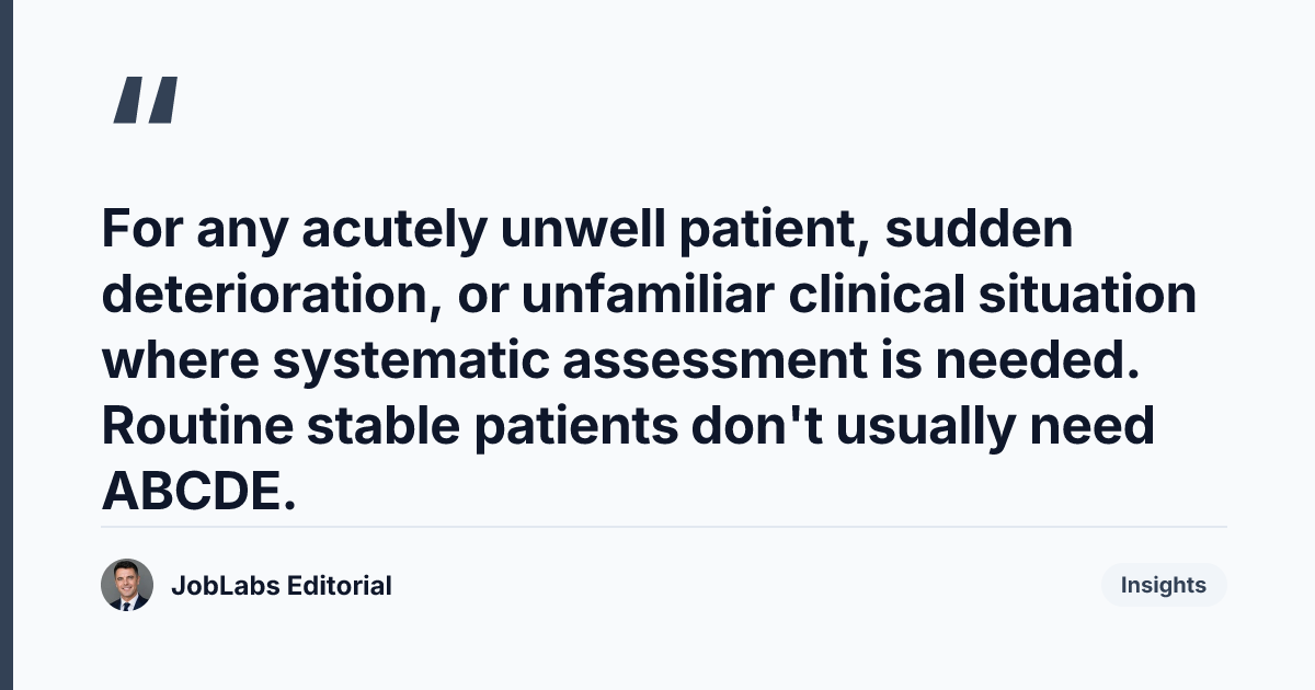 Key takeaway from The ABCDE Assessment in UK Nursing