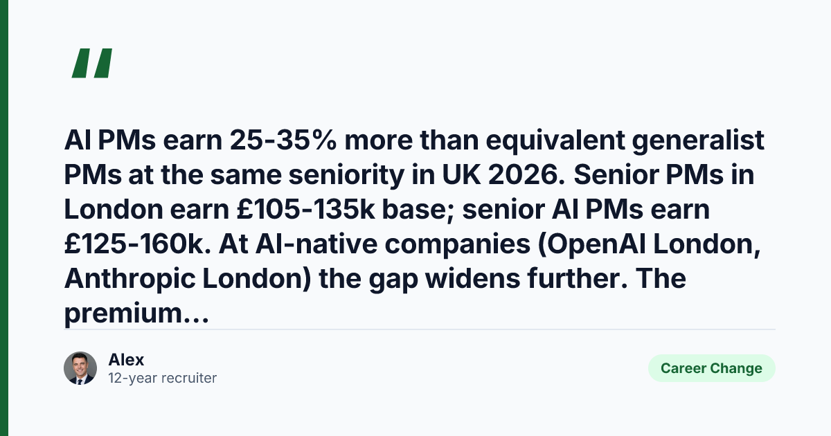 Key takeaway from AI Product Manager vs Product Manager: Pivot Decision UK 2026