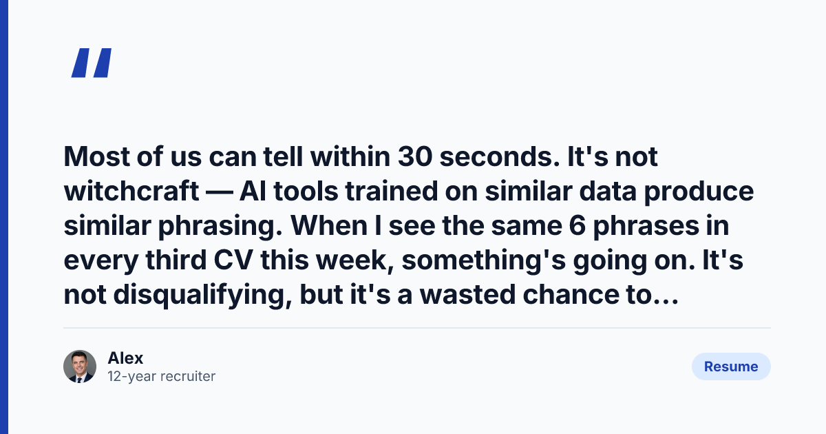 Key takeaway from 13 AI Resume Buzzwords That Make Recruiters Roll Their Eyes (2026)