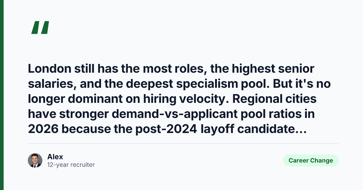 Key takeaway from Best UK Cities for Tech Jobs in 2026 (Recruiter-Ranked)