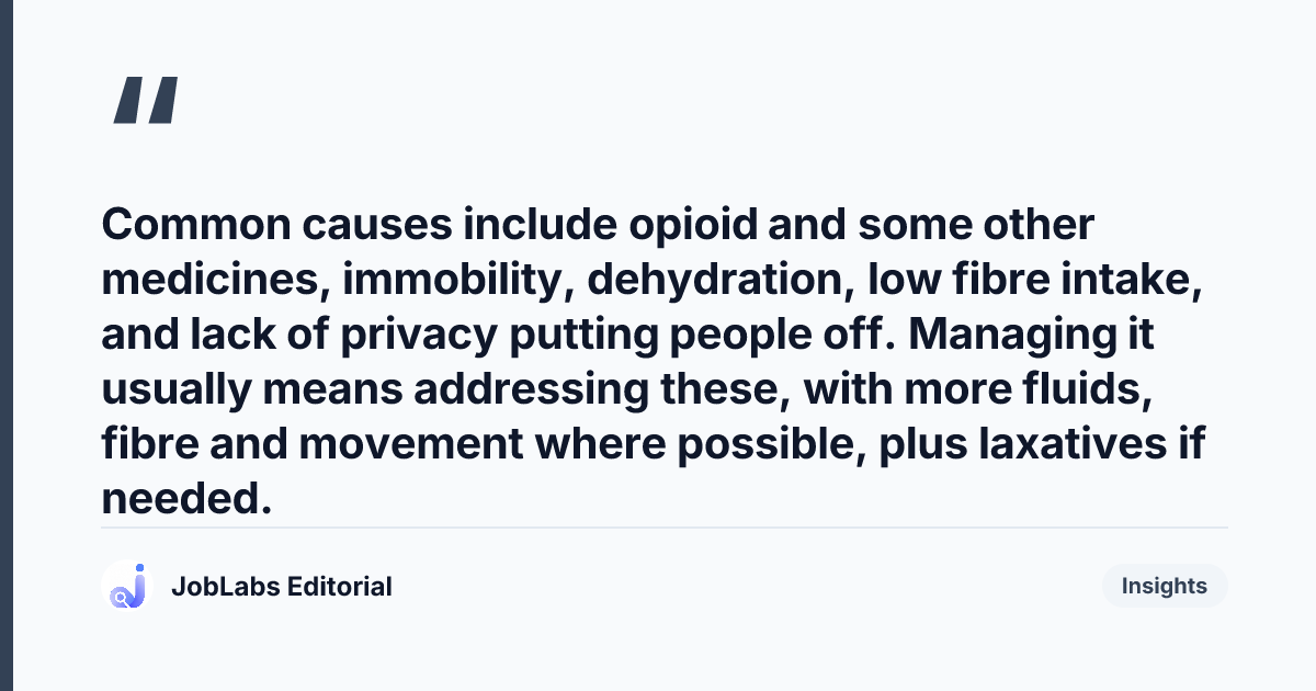 Key takeaway from Bowel Care and Elimination Questions