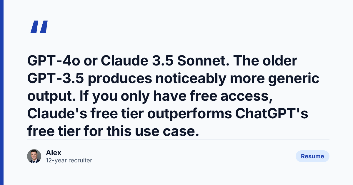 Key takeaway from 11 ChatGPT Prompts for Resume Writing That Actually Work