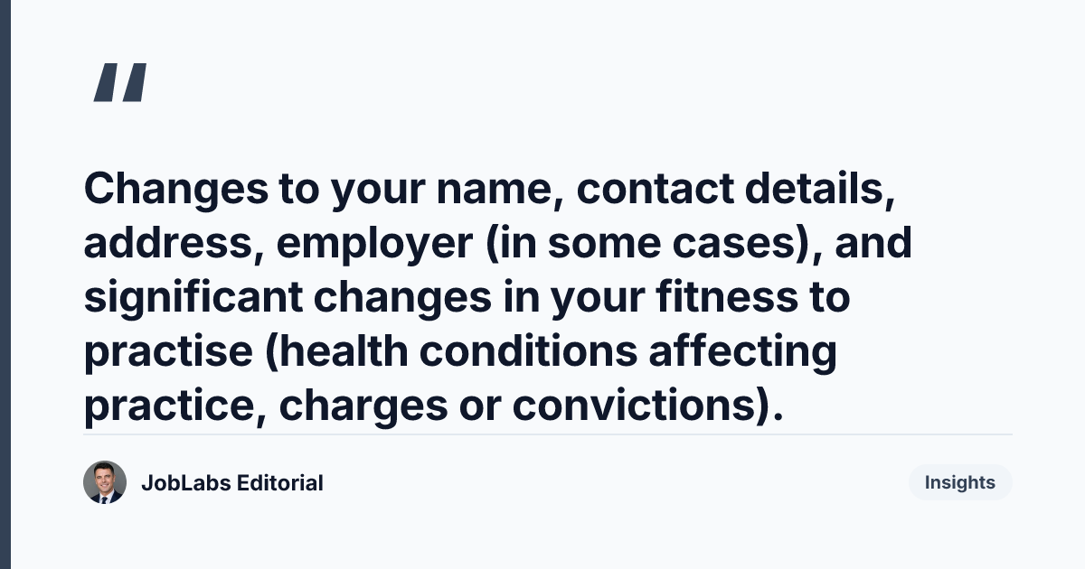 Key takeaway from NMC Code Section 22: Fulfil Registration Requirements