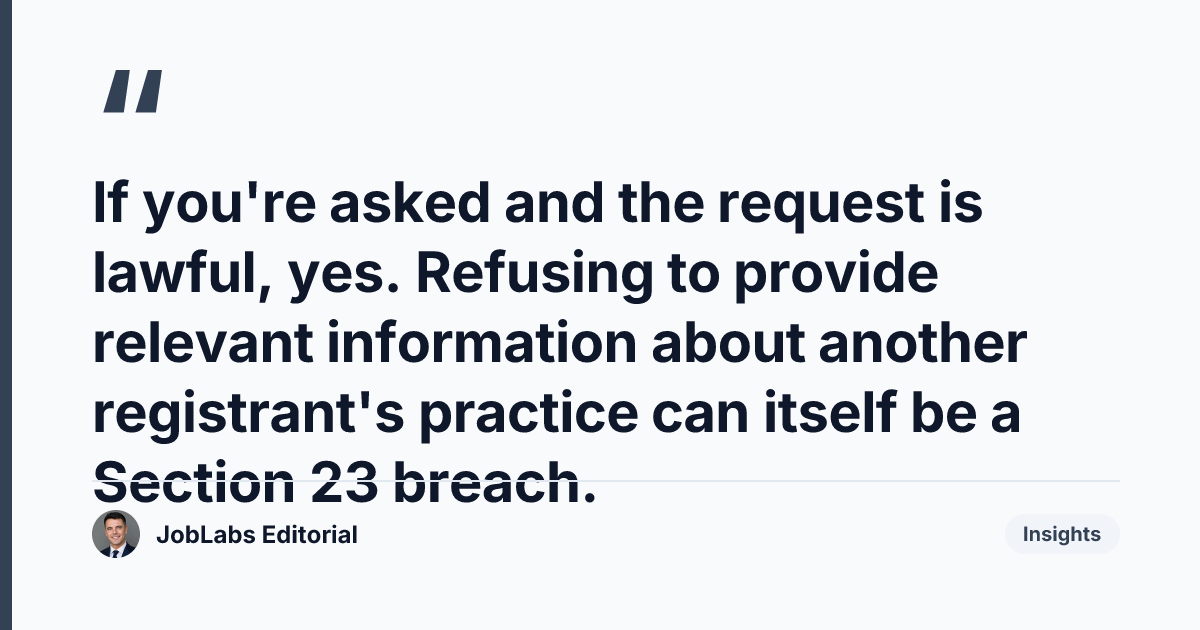 Key takeaway from NMC Code Section 23: Cooperate With Investigations
