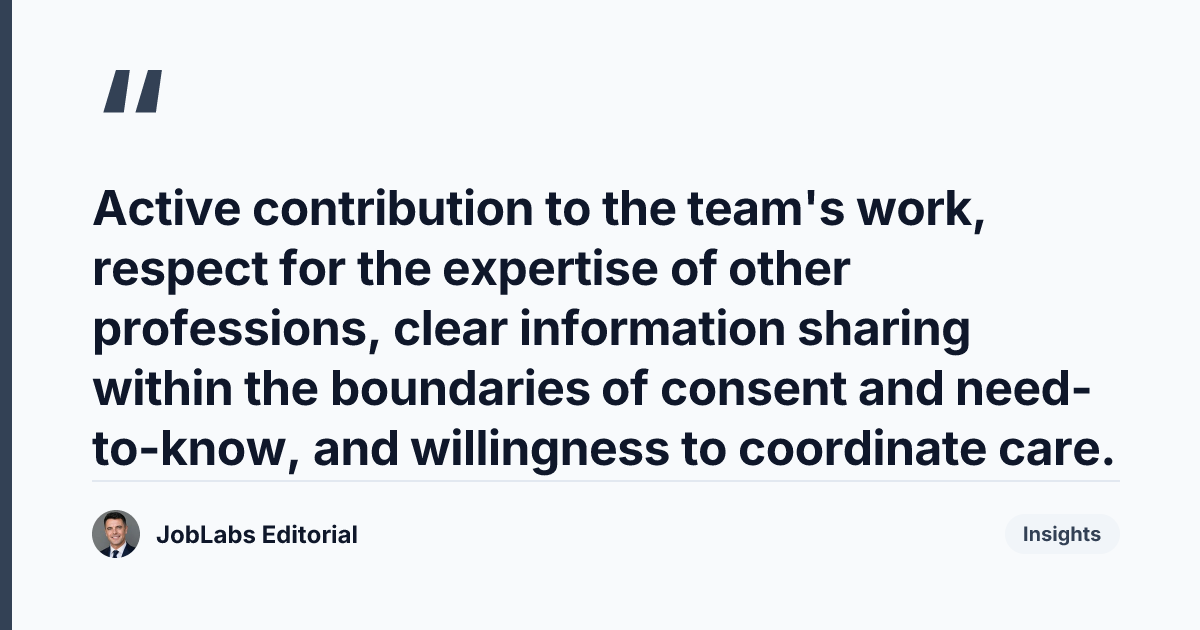 Key takeaway from NMC Code Section 8: Work Cooperatively