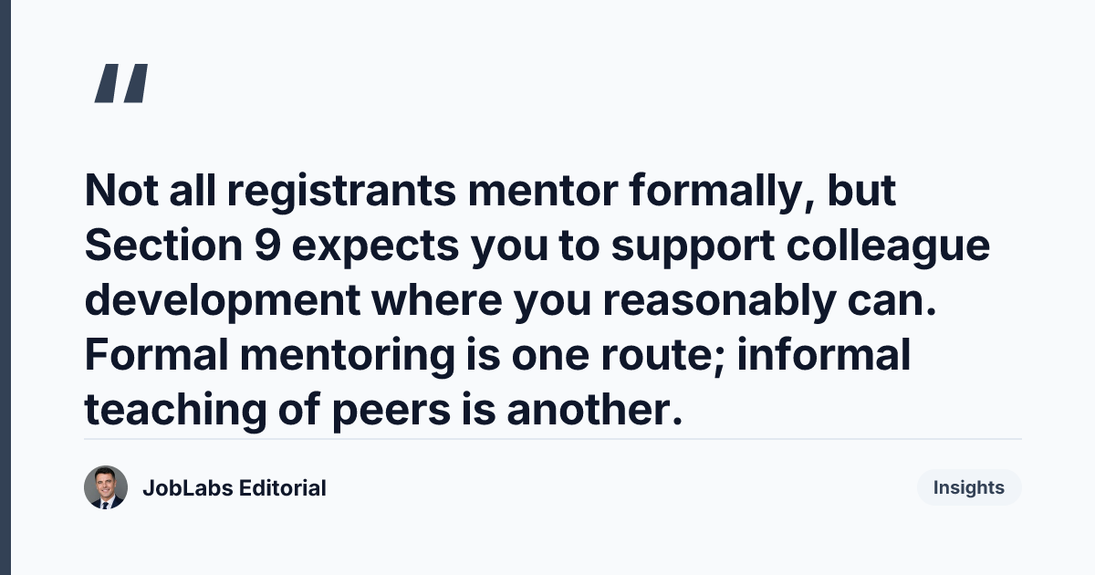 Key takeaway from NMC Code Section 9: Share Skills, Experience and Knowledge