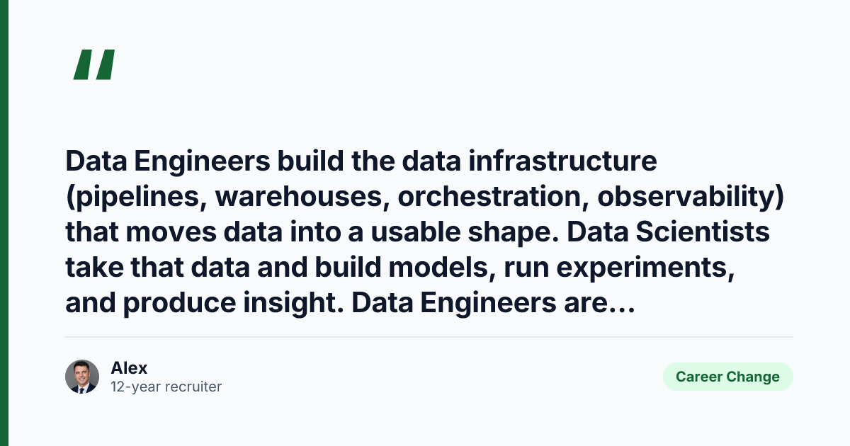 Key takeaway from Data Engineer vs Data Scientist: Which UK Career to Target in 2026
