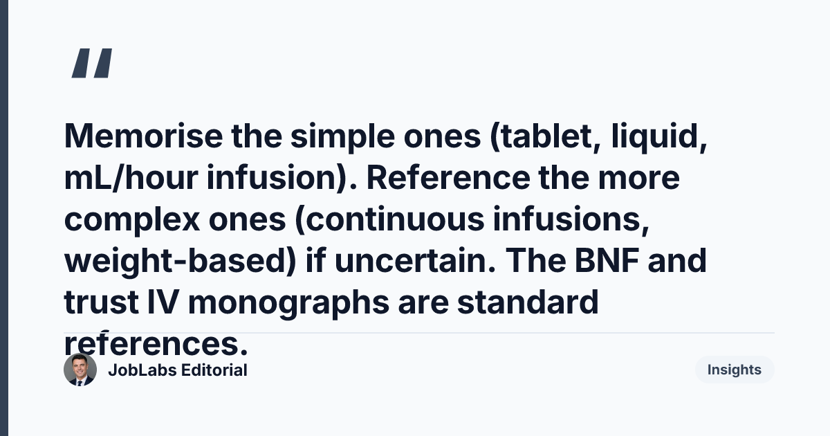 Key takeaway from Drug Calculation Formulas Every UK Nurse Needs