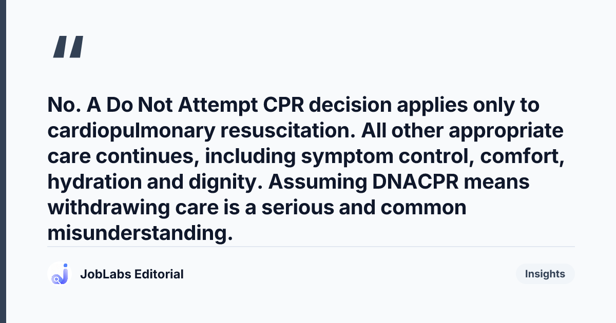Key takeaway from End of Life Care Scenario Questions