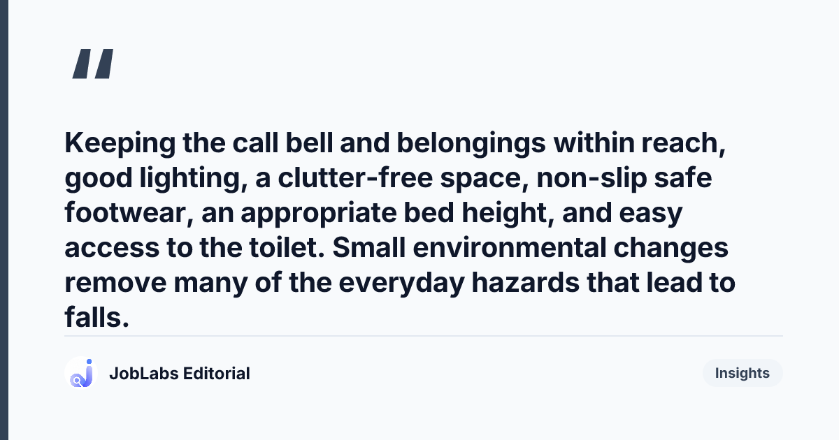 Key takeaway from Falls Prevention in Practice Questions
