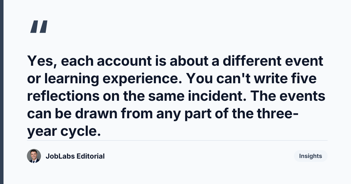 Key takeaway from The 5 Written Reflective Accounts: NMC Requirement