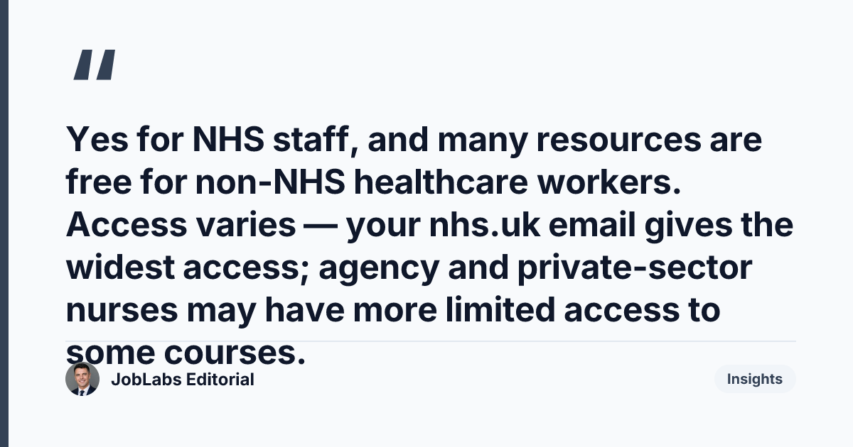 Key takeaway from Free CPD Sources for UK Nurses (2026)
