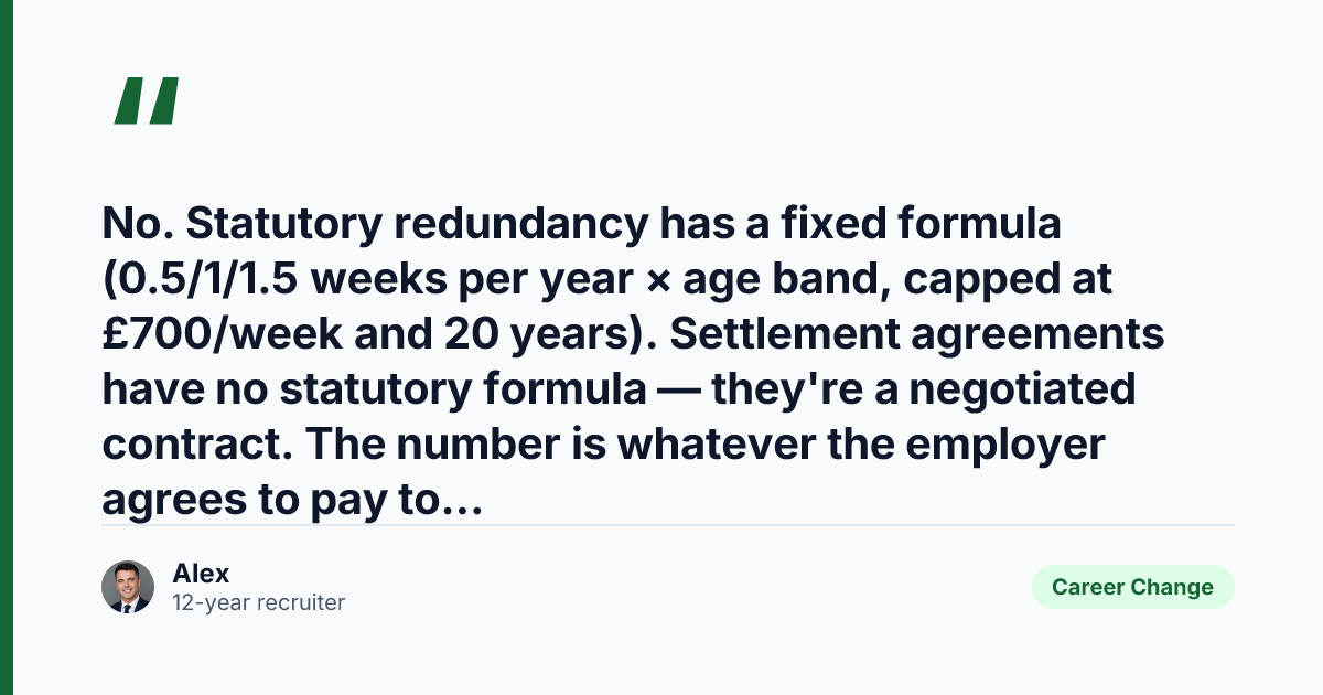 Key takeaway from How Much Should My UK Settlement Agreement Be? (2026 Recruiter Guide)