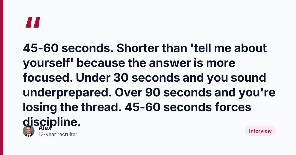 Key takeaway from How to Answer 'Why Should We Hire You' with AI (60 Seconds)