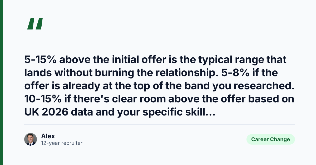 Key takeaway from How to Negotiate a UK Job Offer in 2026 (Step-by-Step)