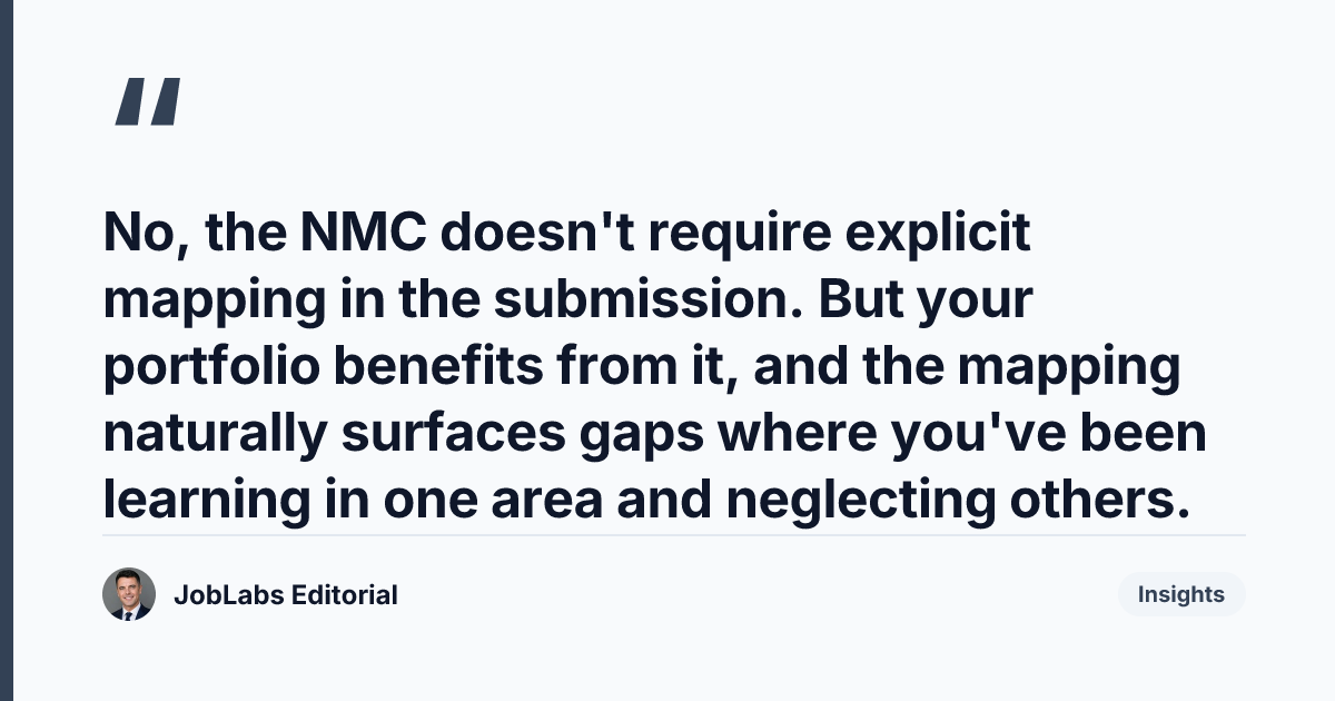 Key takeaway from Mapping Your CPD to the NMC Code Sections