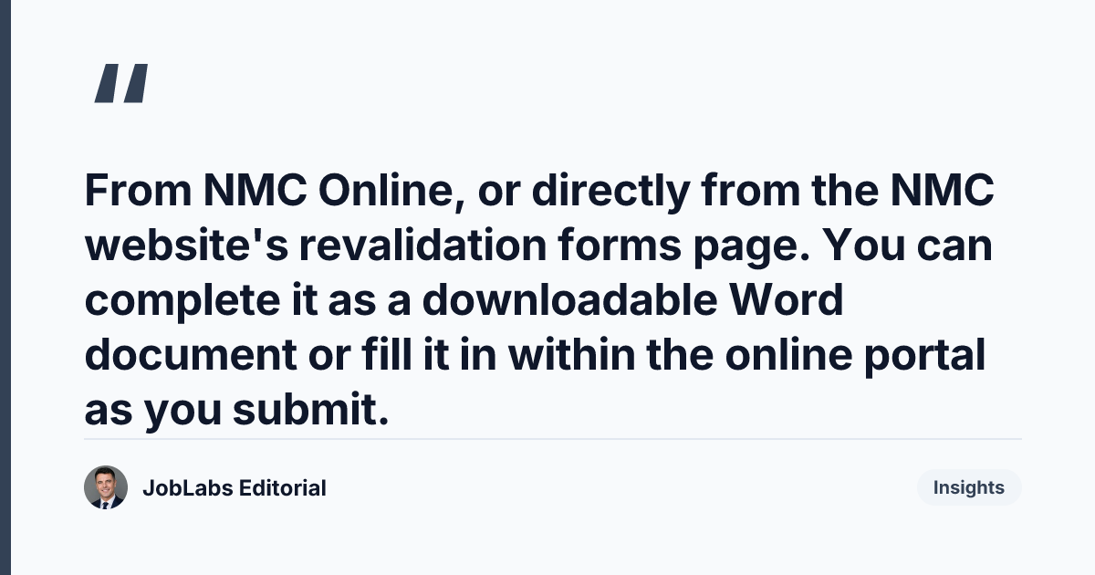 Key takeaway from The NMC Form 6 Reflective Account Explained