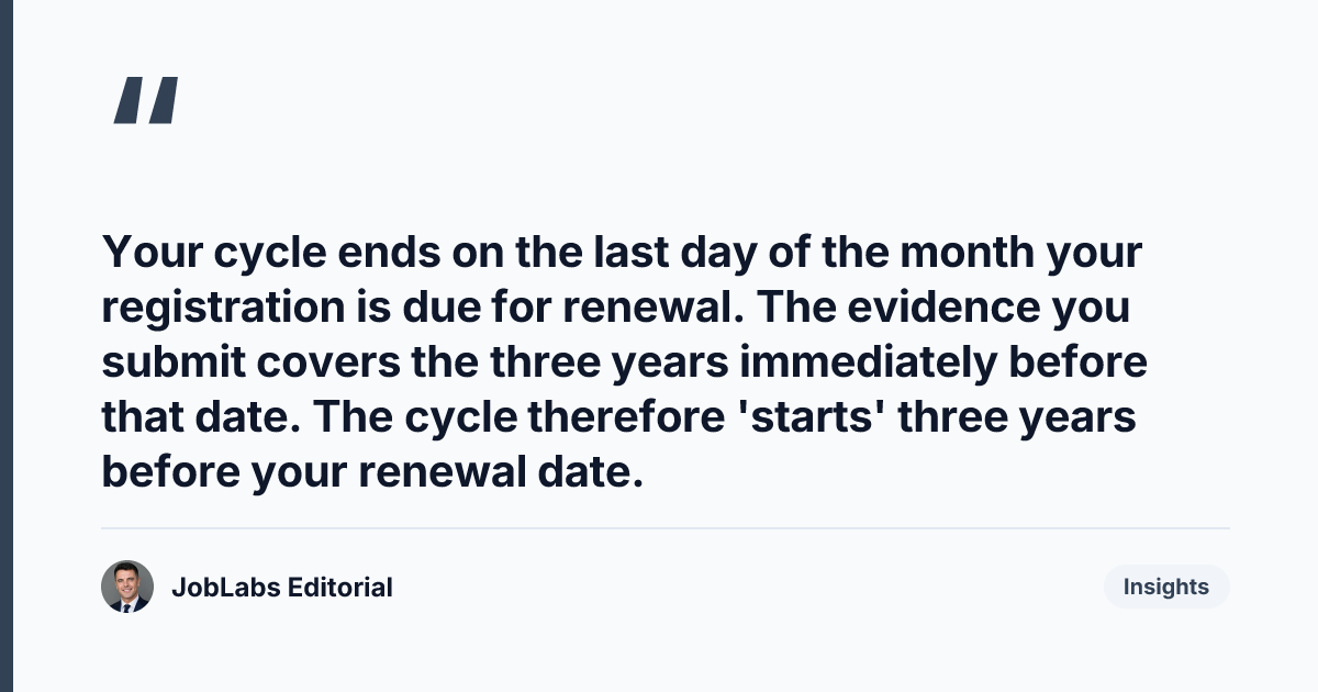 Key takeaway from The NMC Three-Year Revalidation Cycle Explained