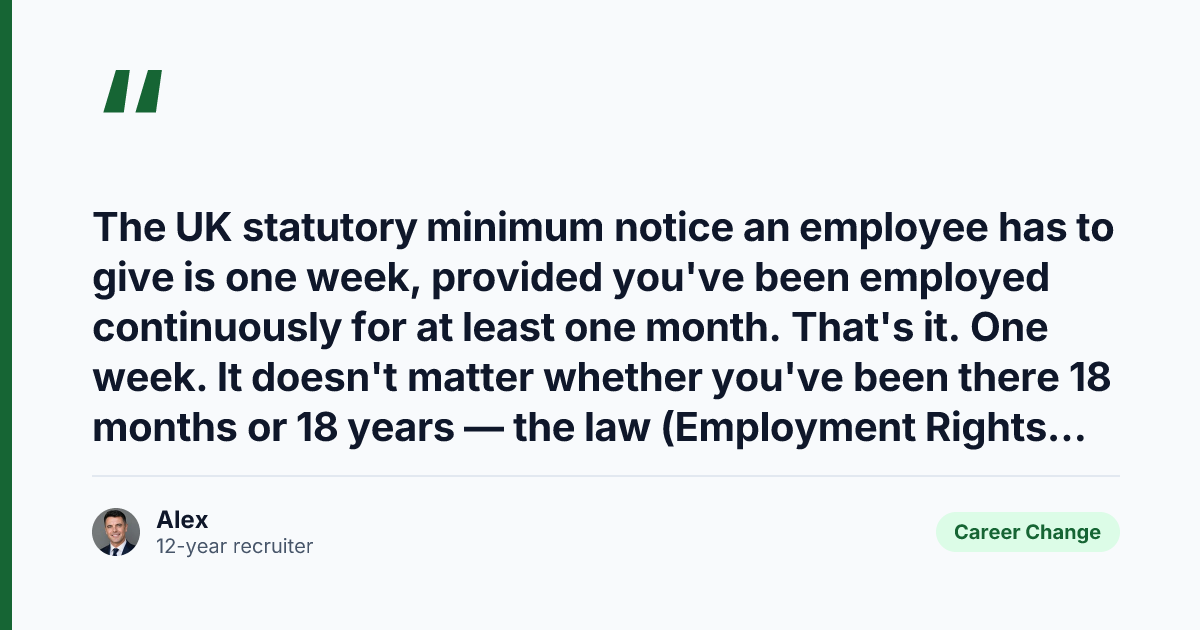 Key takeaway from Notice Period UK: How Long & When to Hand It In (2026)