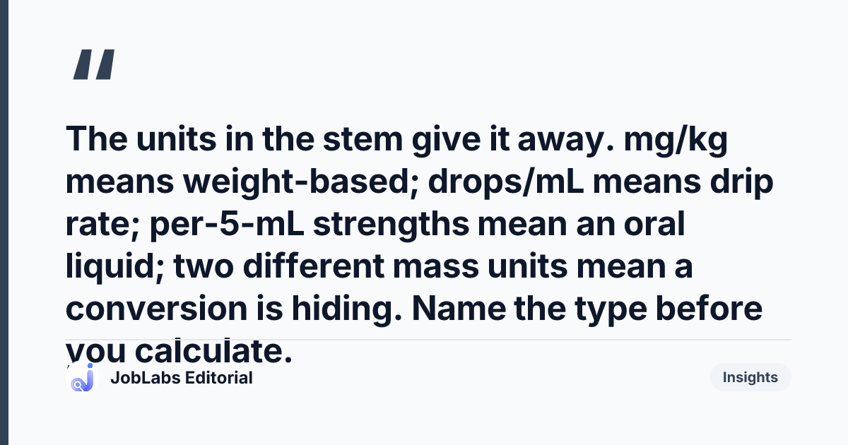Key takeaway from Numeracy Mixed Practice: Exam-Style Set for the NMC CBT