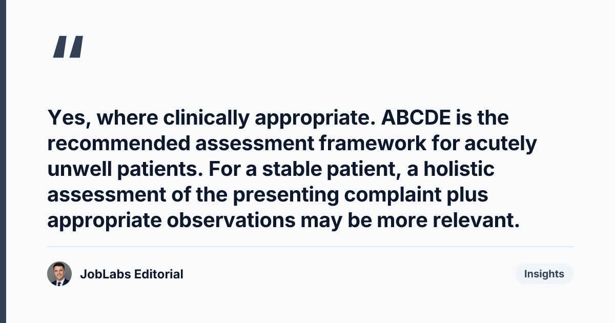 Key takeaway from OSCE Station 1: Assessment (APIE) Walkthrough