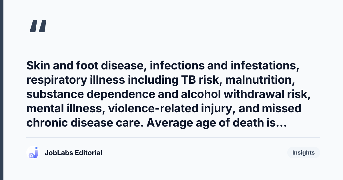 Key takeaway from OSCE APIE Scenario: Homelessness