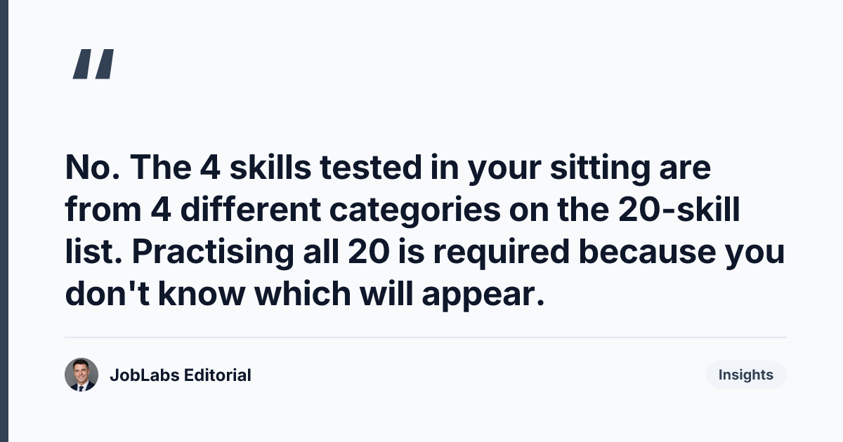 Key takeaway from OSCE Skills Stations: The 20 Possible Skills