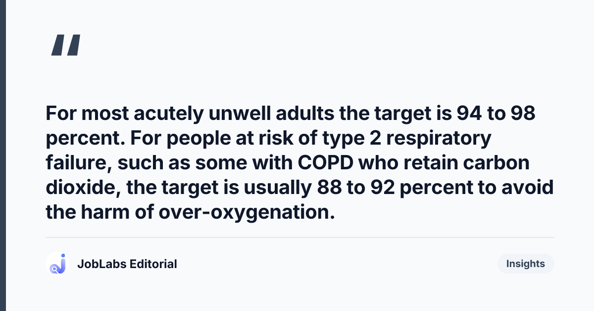 Key takeaway from Oxygen Therapy Scenario Questions