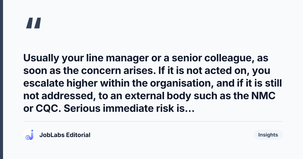 Key takeaway from Raising Concerns and Whistleblowing Questions