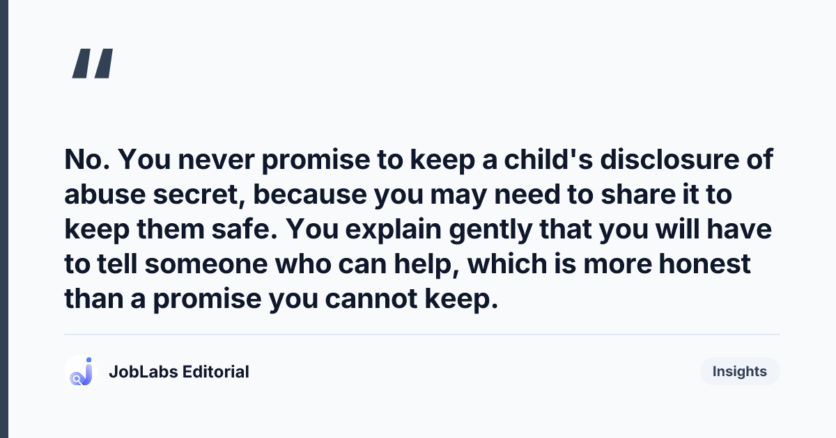 Key takeaway from Safeguarding Children Scenario Questions