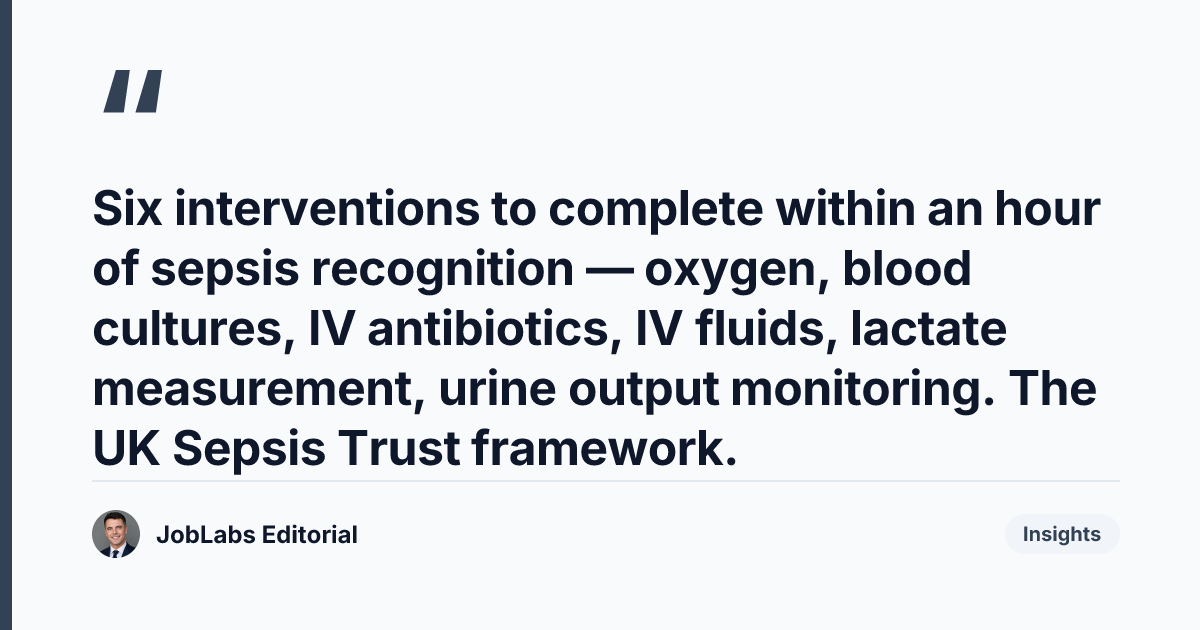 Key takeaway from Sepsis Red Flags: The UK Screening Standard