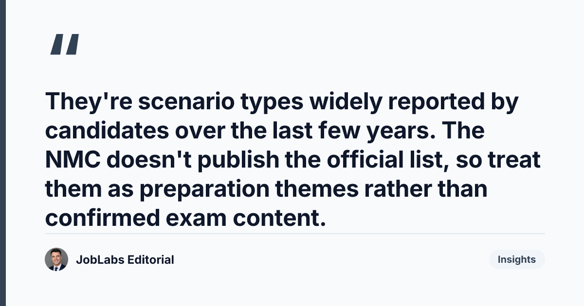 Key takeaway from The 12 Known OSCE APIE Scenarios