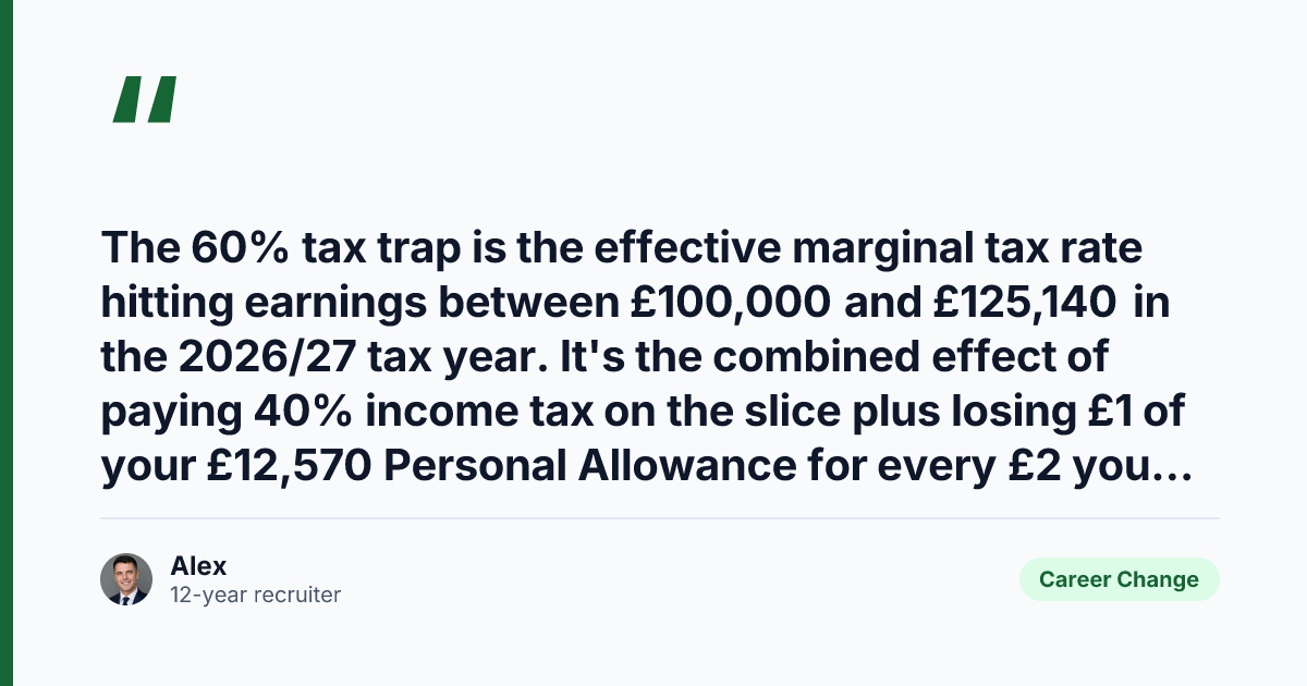 Key takeaway from UK 60% Tax Trap 2026 — How to Beat It Above £100k