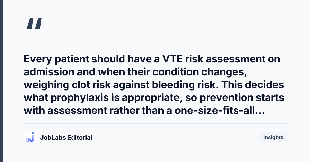 Key takeaway from VTE Prevention Questions