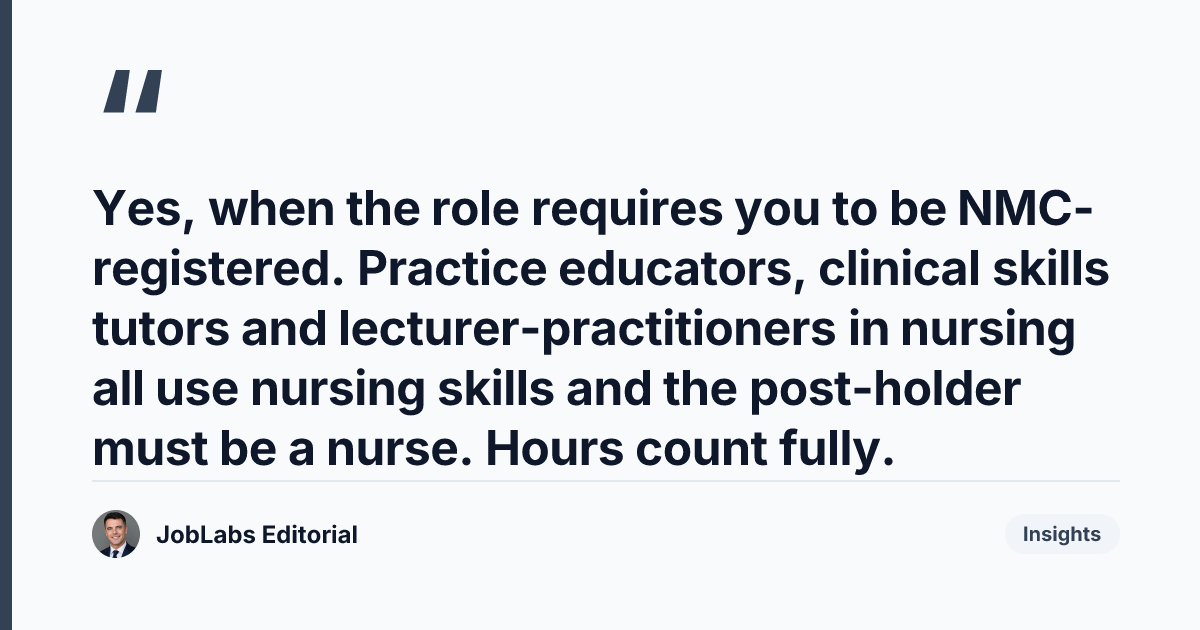 Key takeaway from What Counts as NMC Practice Hours: Every Edge Case